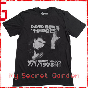 David Bowie - Heroes Earls Court Official T Shirt ( Men S, XL ) ***READY TO SHIP from Hong Kong***